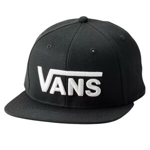 VANS Black Unisex Snapback Hat  Size: One Size